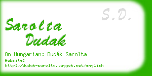 sarolta dudak business card